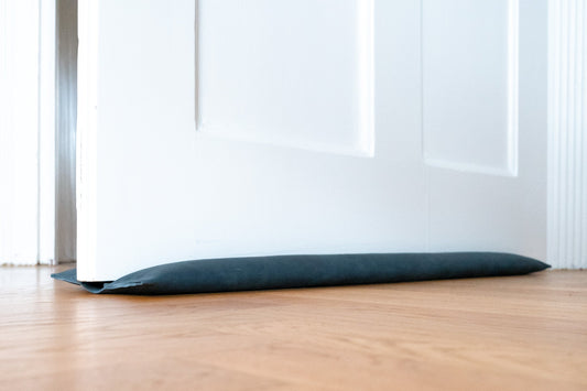 Zugluftstopper DUO – Navy - LederGlück Manufaktur