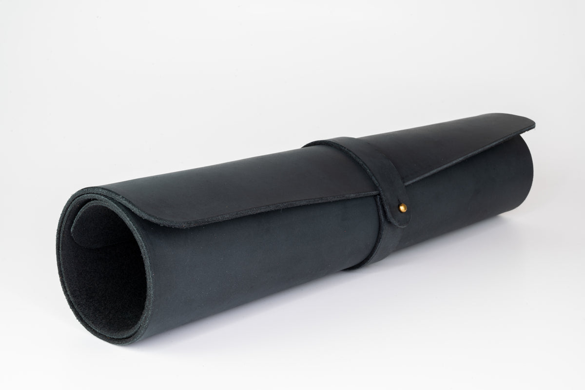 Schreibtischunterlage aus Leder schwarz