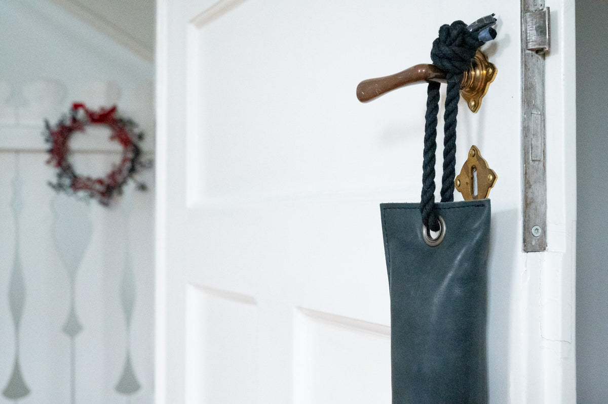Leder Zugluftstopper UNO – Coal