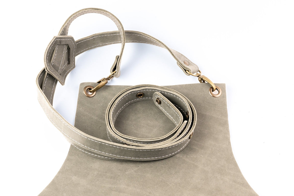 Leder Grillschürze – Camel - LederGlück Manufaktur