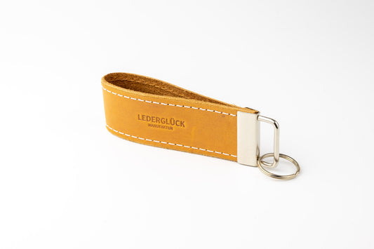 Schlüsselanhänger - Cognac - LederGlück Manufaktur