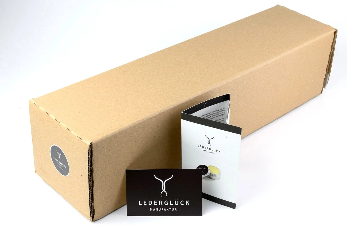 Zugluftstopper UNO – Mocca - LederGlück Manufaktur